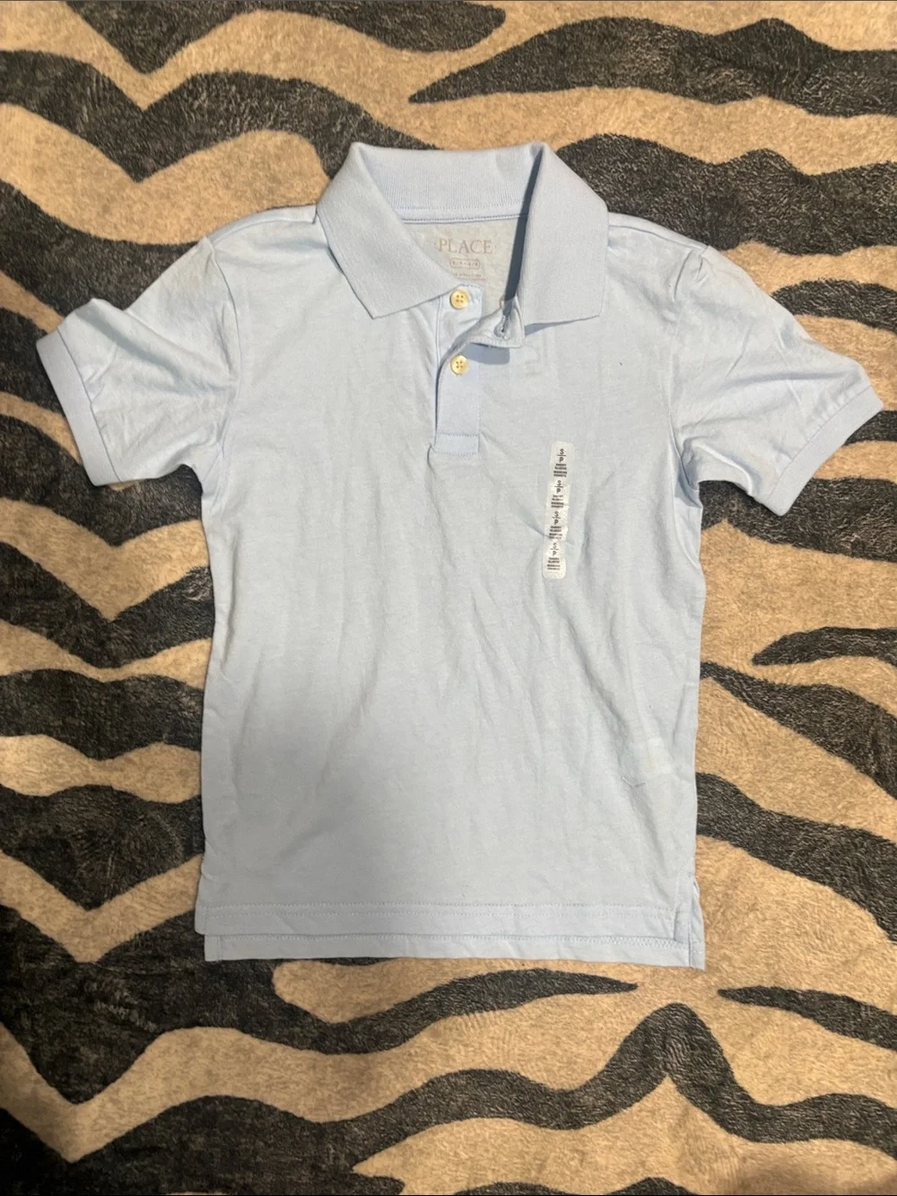 The Children's Place Boys Light Blue & Navy Shirt Set - Polo & Button-Down